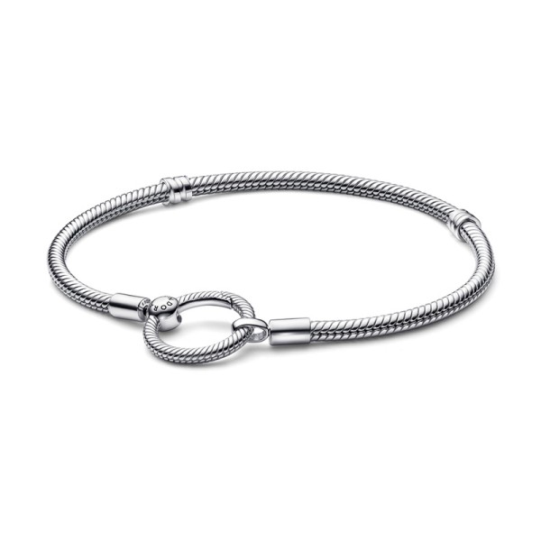 Pandora Βραχιόλι ασ. 925 με κούμπωμα Ο, 18εκ, 592242C00-18 Pandora Βραχιόλι ασ. 925 με κούμπωμα Ο, 18εκ, 592242C00-18