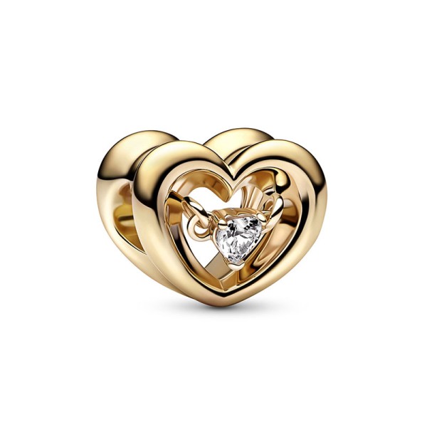 Pandora Κρεμαστό Radiant Heart & Floating Stone 762493C01 Pandora Κρεμαστό Radiant Heart & Floating Stone 762493C01