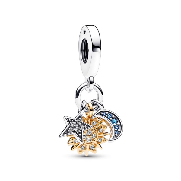 Pandora Ασημένιο Κρεμαστό με Άστρα 762676C01 Pandora Ασημένιο Κρεμαστό με Άστρα 762676C01
