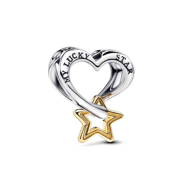 Pandora Γούρι με αστέρι και καρδιά 763513C00 Pandora Γούρι με αστέρι και καρδιά 763513C00