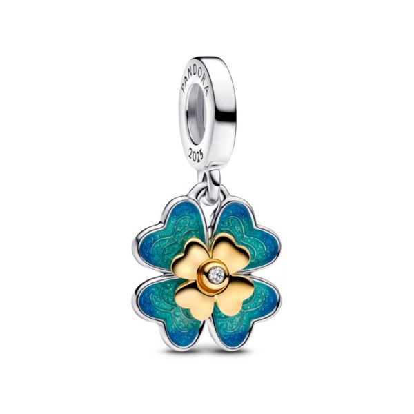 Pandora Τετράφυλλο τριφύλλι Γούρι 763624C01 Pandora Τετράφυλλο τριφύλλι Γούρι 763624C01