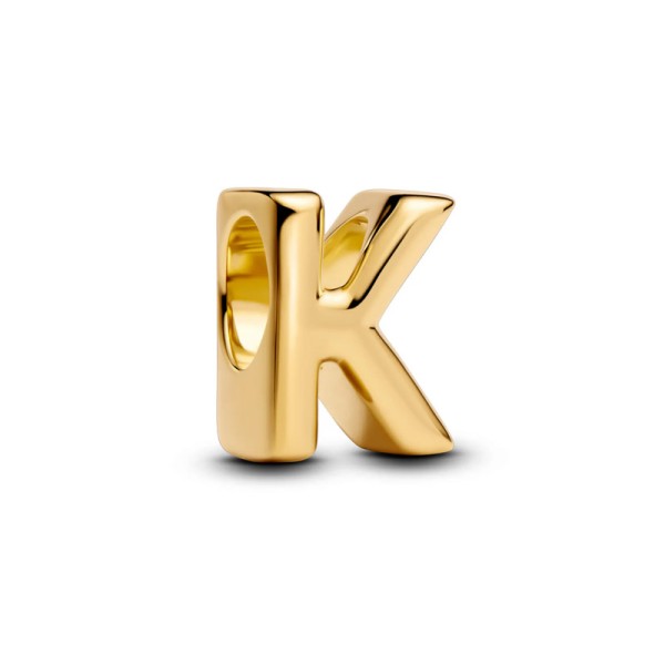 Pandora Σύμβολο με το Γράμμα K Επιχρύσωση 14Κ 763957C00