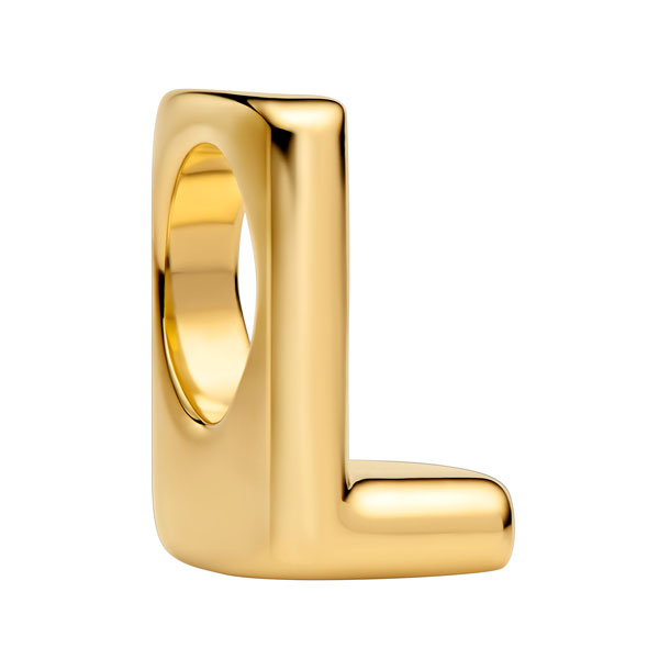 Pandora Σύμβολο με το Γράμμα L Επιχρύσωση 14Κ 763958C00