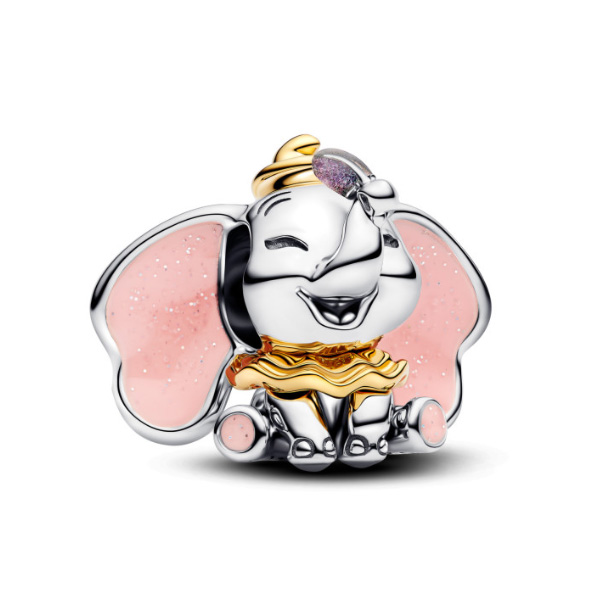 Pandora Σύμβολο Ελεφαντάκι Dumbo Disney Ασημί και Επίχρυσο 14K 764023C01 Pandora Σύμβολο Ελεφαντάκι Dumbo Disney Ασημί και Επίχρυσο 14K 764023C01