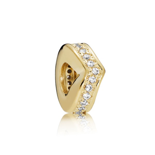 Pandora Χρυσό Γούρι με ζιργκόν πέτρες 767808CZ Pandora Χρυσό Γούρι με ζιργκόν πέτρες 767808CZ