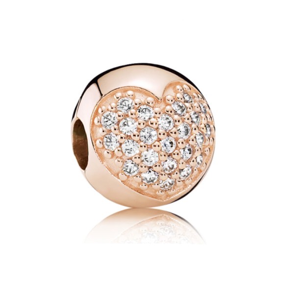 PANDORA Κλιπ καρδιάς με ζιρκόν 781053CZ PANDORA Κλιπ καρδιάς με ζιρκόν 781053CZ