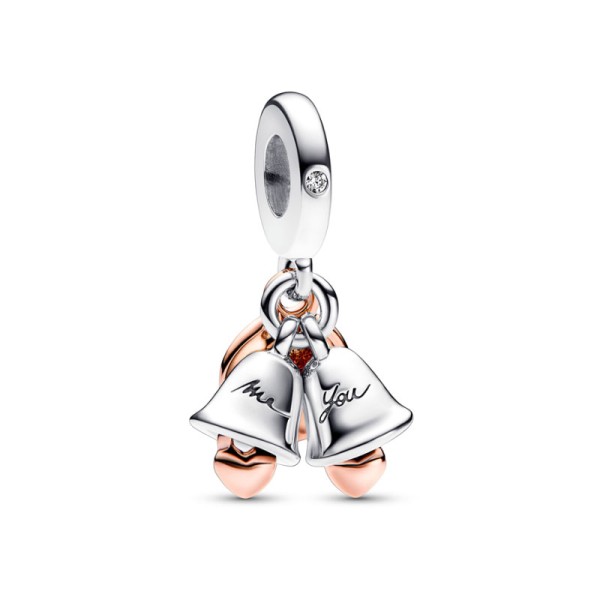 Pandora Διπλό γούρι Κρεμαστές Καμπάνες 782592C01 Pandora Διπλό γούρι Κρεμαστές Καμπάνες 782592C01