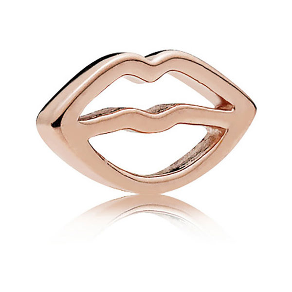 Pandora Γούρι Ροζέ σε σχήμα χείλια 786589