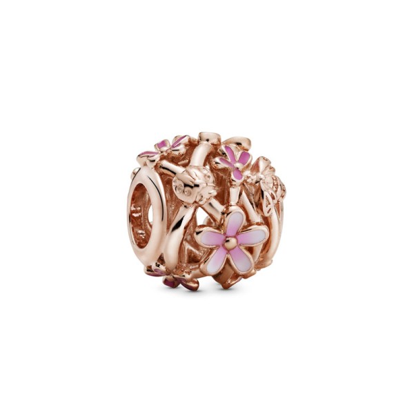 Pandora Γούρι Ροζέ με μαργαρίτες 788772C01 Pandora Γούρι Ροζέ με μαργαρίτες 788772C01