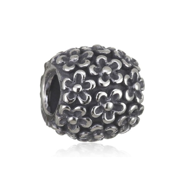 Pandora Ασημένιο Γούρι με λουλούδια 790566 Pandora Ασημένιο Γούρι με λουλούδια 790566