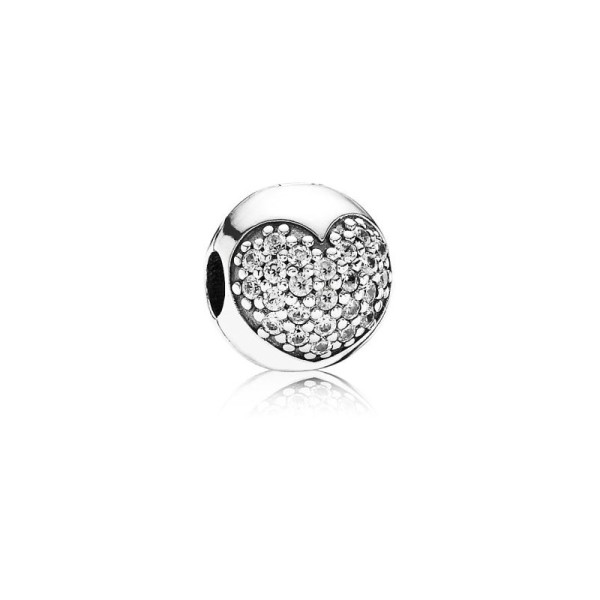 Pandora Κλιπ Ασημί με καρδιά 791053CZ Pandora Κλιπ Ασημί με καρδιά 791053CZ