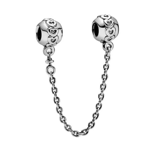 PANDORA Ασημένιο Κλιπ με Αλυσίδα 791088-05 PANDORA Ασημένιο Κλιπ με Αλυσίδα 791088-05