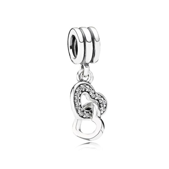 Pandora Καρδιές Γούρι μενταγιόν 791242CZ