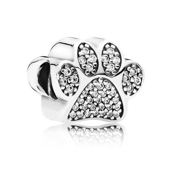 Pandora Αστραφτερές πατούσες Γούρι 791714CZ Pandora Αστραφτερές πατούσες Γούρι 791714CZ