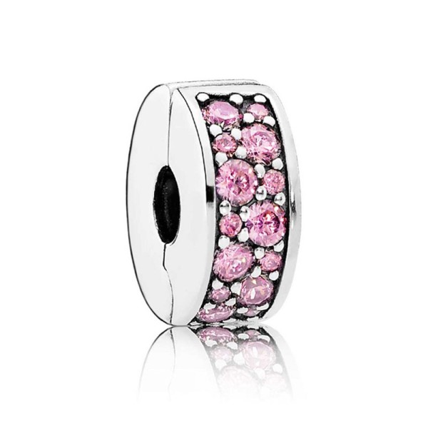 Pandora Κλιπ με ροζ ζιρκόν 791817PCZ Pandora Κλιπ με ροζ ζιρκόν 791817PCZ