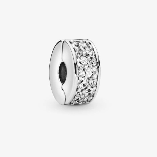 Pandora Σύμβολο με κλιπ με διαφανές pavé 791817CZ