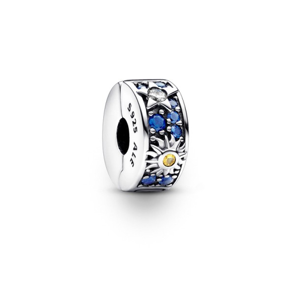 PANDORA Κλιπ με κρύσταλλα, ζιρκόν & σιλικόνη 792681C01 PANDORA Κλιπ με κρύσταλλα, ζιρκόν & σιλικόνη 792681C01