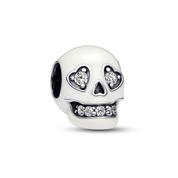 PANDORA Αστραφτερό κρανίο Γούρι 792811C01 PANDORA Αστραφτερό κρανίο Γούρι 792811C01