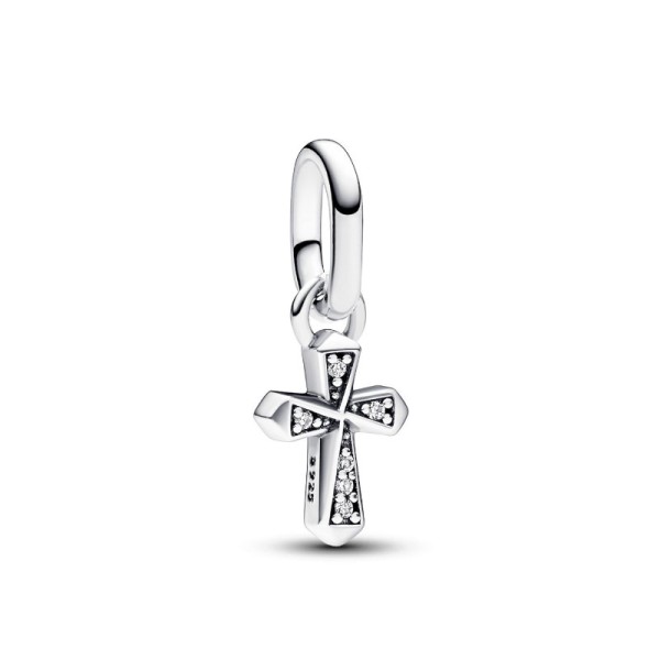 Pandora Αστραφτερός Σταυρός Μίνι γούρι 793044C01 Pandora Αστραφτερός Σταυρός Μίνι γούρι 793044C01