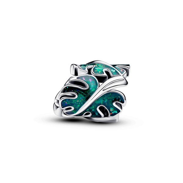 Pandora Πράσινο Γούρι με Φύλλα Monstera 793332C01 Pandora Πράσινο Γούρι με Φύλλα Monstera 793332C01