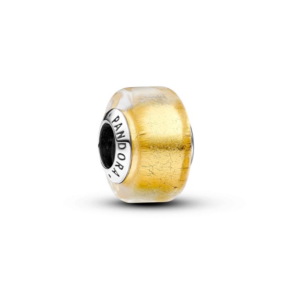 Pandora Χρυσό Μίνι Μουράνο Γυαλί Γούρι 793353C00 Pandora Χρυσό Μίνι Μουράνο Γυαλί Γούρι 793353C00