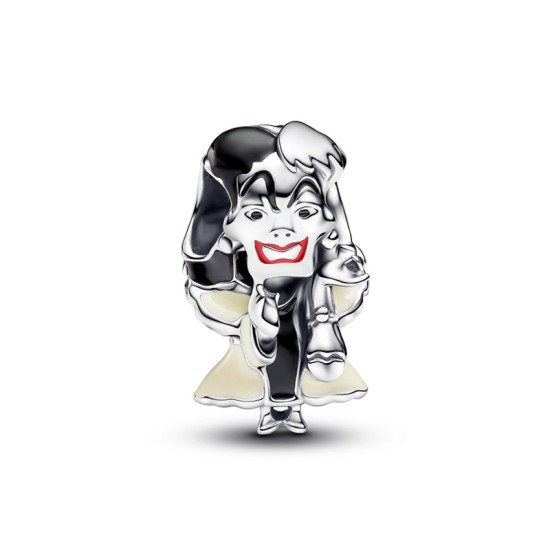 Pandora Σύμβολο ασ. 925 με πολύχρωμο σμάλτο, Disney Villains Cruella De Vil 793424C01