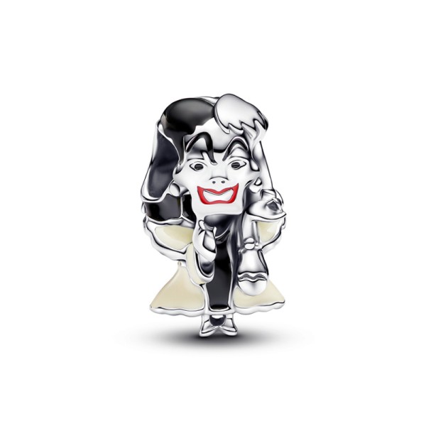 Pandora Σύμβολο ασ. 925 με πολύχρωμο σμάλτο, Disney Villains Cruella De Vil 793424C01 Pandora Σύμβολο ασ. 925 με πολύχρωμο σμάλτο, Disney Villains Cruella De Vil 793424C01