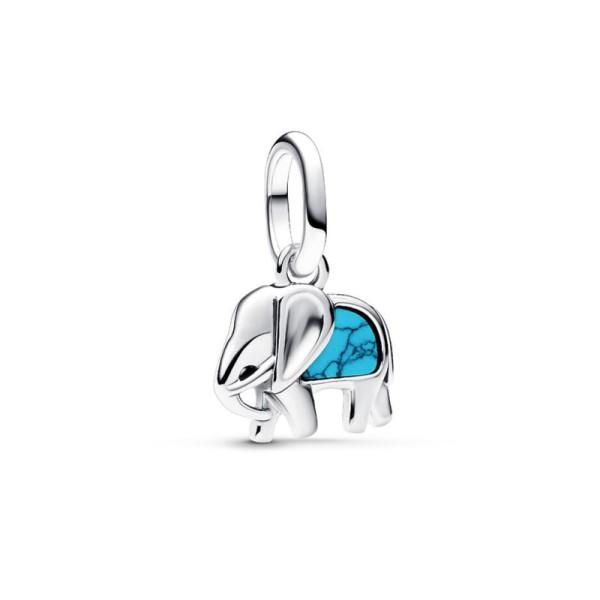 Pandora Μίνι Γούρι με Τιρκουάζ Ελέφαντα ME Moments 793858C01 Pandora Μίνι Γούρι με Τιρκουάζ Ελέφαντα ME Moments 793858C01