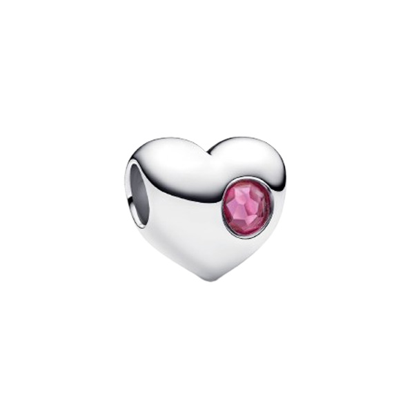 Pandora Σύμβολο Καρδιά Ασημί με Ροζ Πέτρα 794161C10 Pandora Σύμβολο Καρδιά Ασημί με Ροζ Πέτρα 794161C10