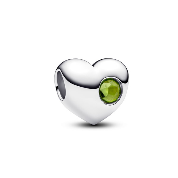 Pandora Σύμβολο Καρδιά Ασημί με Πράσινη Πέτρα 794161C08 Pandora Σύμβολο Καρδιά Ασημί με Πράσινη Πέτρα 794161C08