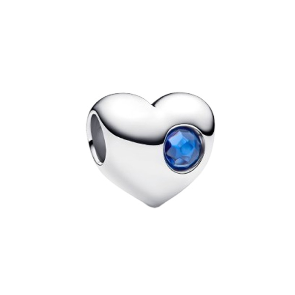 Pandora Σύμβολο Καρδιά Ασημί με Μπλε Πέτρα 794161C09 Pandora Σύμβολο Καρδιά Ασημί με Μπλε Πέτρα 794161C09