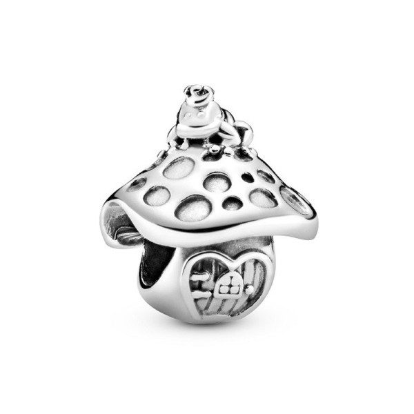 Pandora Ασημένιο Γούρι με Μανιτάρι και Βάτραχος 798558C00 Pandora Ασημένιο Γούρι με Μανιτάρι και Βάτραχος 798558C00