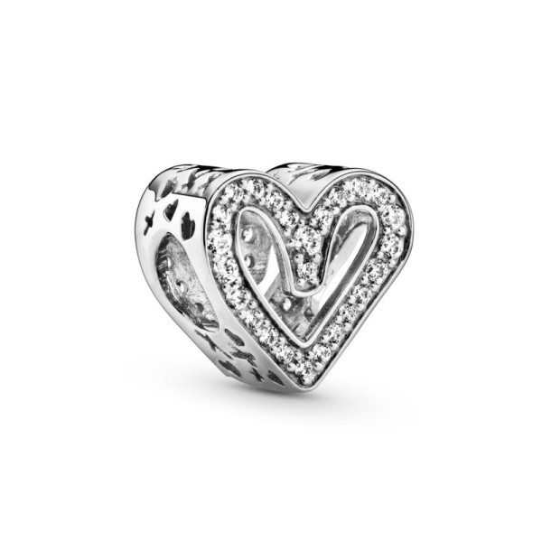 Pandora Λαμπερή Ελεύθερη Καρδιά Γούρι 798692C01 Pandora Λαμπερή Ελεύθερη Καρδιά Γούρι 798692C01