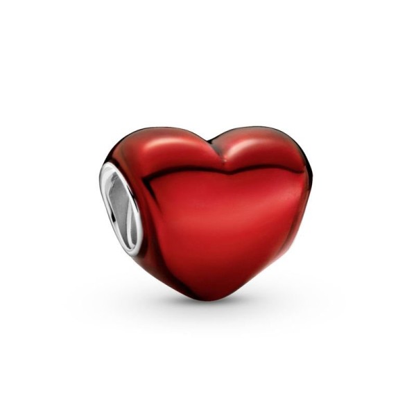 Pandora Μεταλλική Κόκκινη Καρδιά Γούρι 799291C02 Pandora Μεταλλική Κόκκινη Καρδιά Γούρι 799291C02