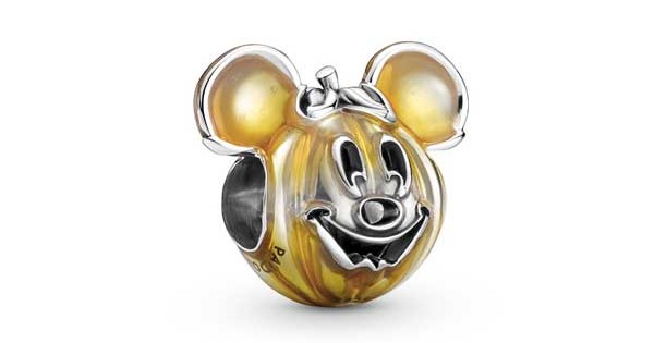 Pandora Disney Σύμβολο Κολοκύθα με τον Μίκυ σε ασ. 925 με σμάλτο 799599C01