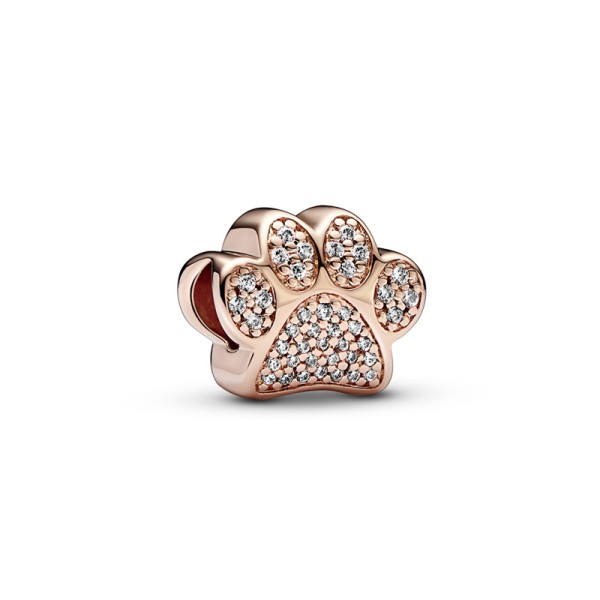 Pandora Σύμβολο με επίστρωση ροζ χρυσού 14k πατουσάκι 781714C01 Pandora Σύμβολο με επίστρωση ροζ χρυσού 14k πατουσάκι 781714C01