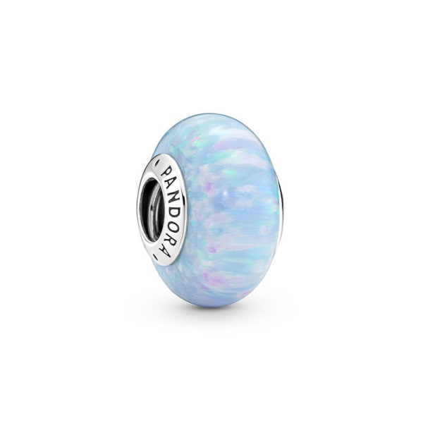 Pandora Σύμβολο με Γαλάζιο Γυαλί Murano 791691C01 Pandora Σύμβολο με Γαλάζιο Γυαλί Murano 791691C01