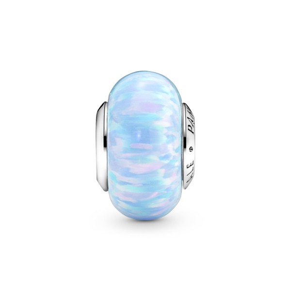 Pandora Σύμβολο με Γαλάζιο Γυαλί Murano 791691C01 Pandora Σύμβολο με Γαλάζιο Γυαλί Murano 791691C01