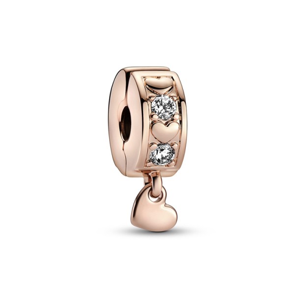 Pandora Κλιπ με επίστρωση ροζ χρυσού 14k 782253C01 Pandora Κλιπ με επίστρωση ροζ χρυσού 14k 782253C01