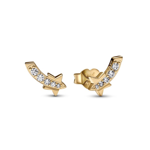 Pandora Χρυσά Καρφωτά Σκουλαρίκια με Αστέρια 262375C01 Pandora Χρυσά Καρφωτά Σκουλαρίκια με Αστέρια 262375C01