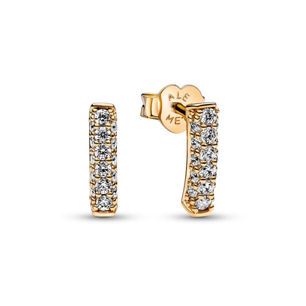 Pandora Χρυσά Αστραφτερά Καρφωτά Σκουλαρίκια 262626C01 Pandora Χρυσά Αστραφτερά Καρφωτά Σκουλαρίκια 262626C01