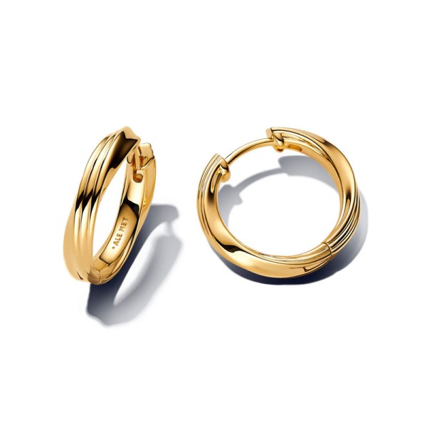Pandora Σκουλαρίκια με στριφτό κρίκο 263878C00 Pandora Σκουλαρίκια με στριφτό κρίκο 263878C00