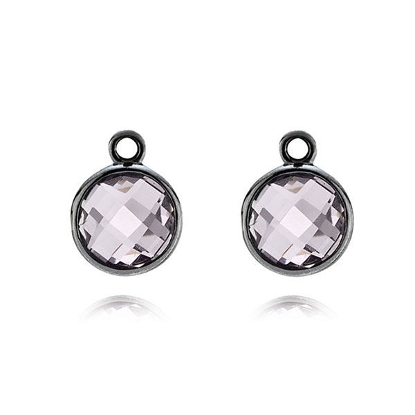 Pandora Αξεσουάρ Σκουλαρικιών Λιλά Αμέθυστος 290662PAM