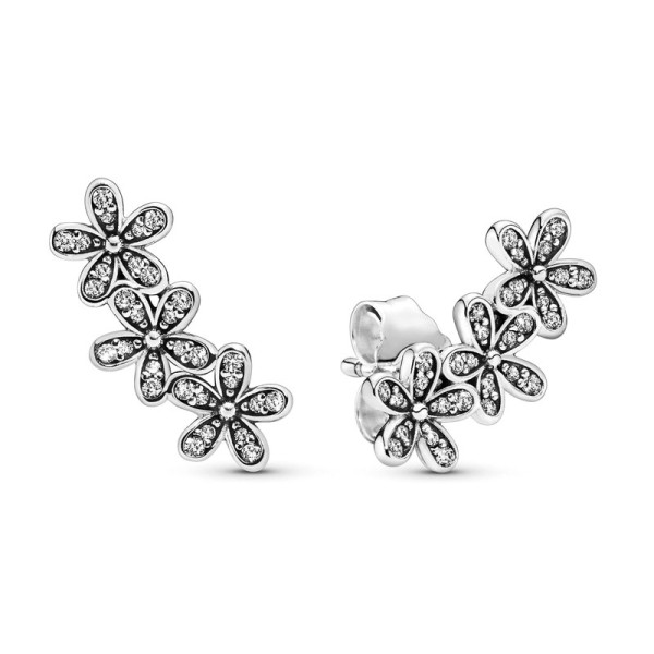 Pandora Κουμπωτά σκουλαρίκια με μαργαρίτες 290744CZ Pandora Κουμπωτά σκουλαρίκια με μαργαρίτες 290744CZ