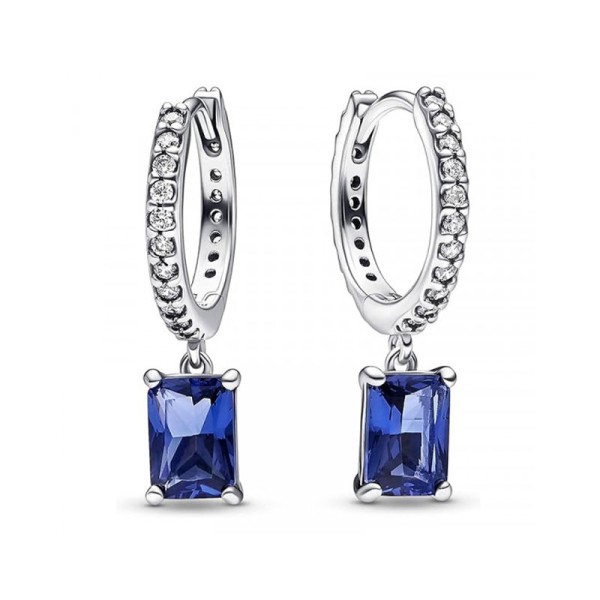 Pandora Σκουλαρίκια μπλε αστραφτερά 292381C01 Pandora Σκουλαρίκια μπλε αστραφτερά 292381C01