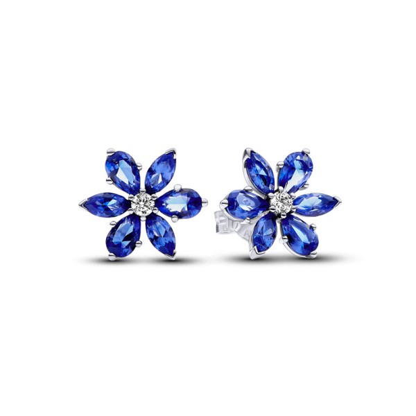 Pandora Καρφωτά Σκουλαρίκια Λαμπερά Μπλε 292407C01 Pandora Καρφωτά Σκουλαρίκια Λαμπερά Μπλε 292407C01