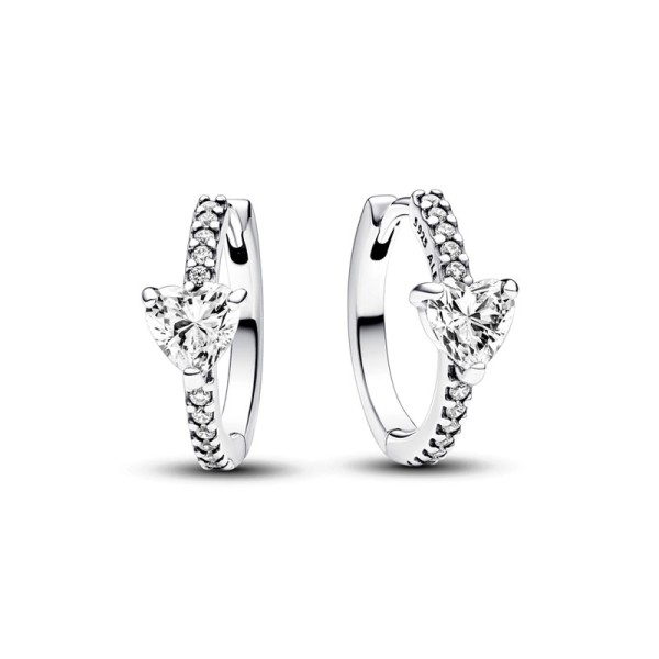 Pandora Σκουλαρίκια Κρίκοι Λαμπερές Καρδιές 293101C01 Pandora Σκουλαρίκια Κρίκοι Λαμπερές Καρδιές 293101C01