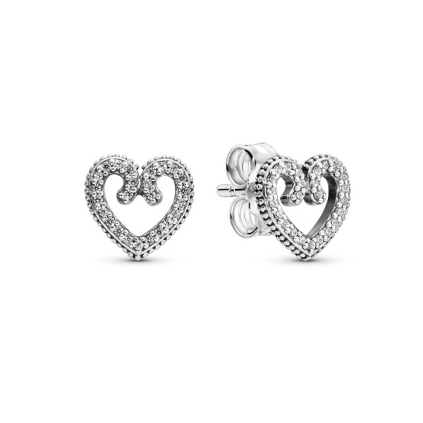 Pandora Καρφωτά σκουλαρίκια Καρδιά 297099CZ Pandora Καρφωτά σκουλαρίκια Καρδιά 297099CZ