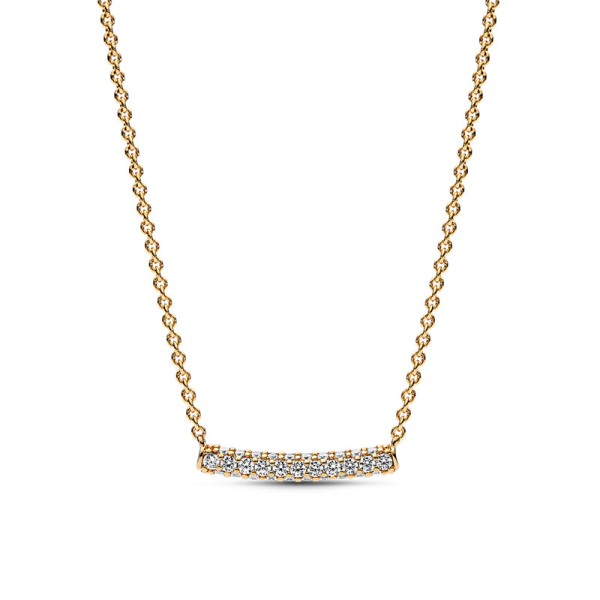 Pandora Κολιέ με αστραφτερή μπάρα 362635C01 Pandora Κολιέ με αστραφτερή μπάρα 362635C01