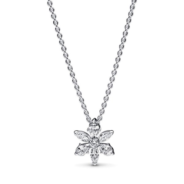 Pandora Κολιέ Ασημένιο Αστραφτερό 392387C01 Pandora Κολιέ Ασημένιο Αστραφτερό 392387C01